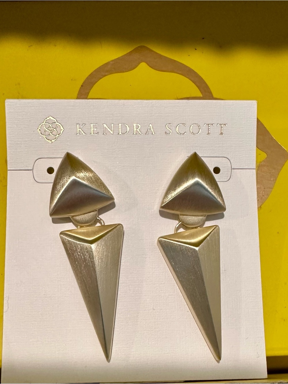 Kendra Scott Gold Geometric Drop Earrings